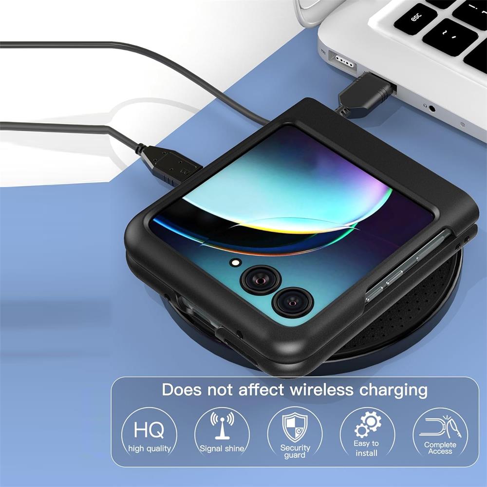 Classic TPU für Motorola Razr 40 Ultra in Schwarz