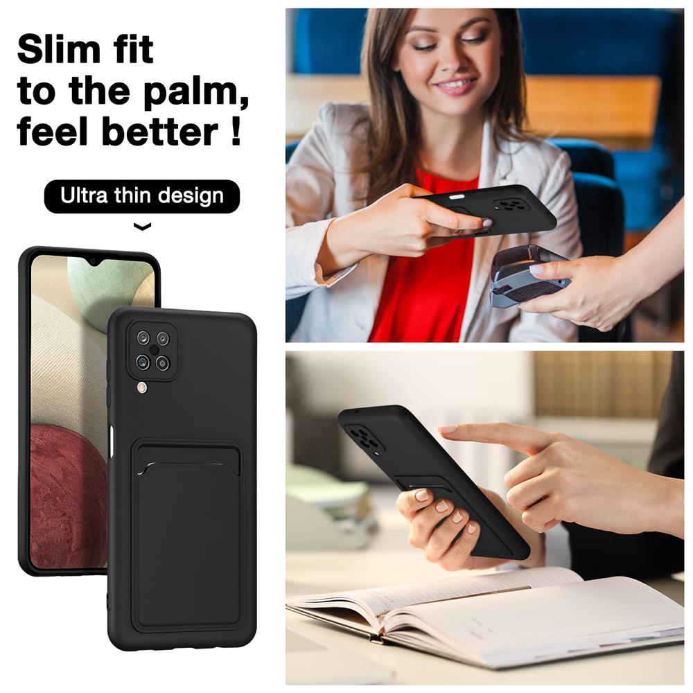 Card Case für Samsung Galaxy A12 / M12 in Schwarz