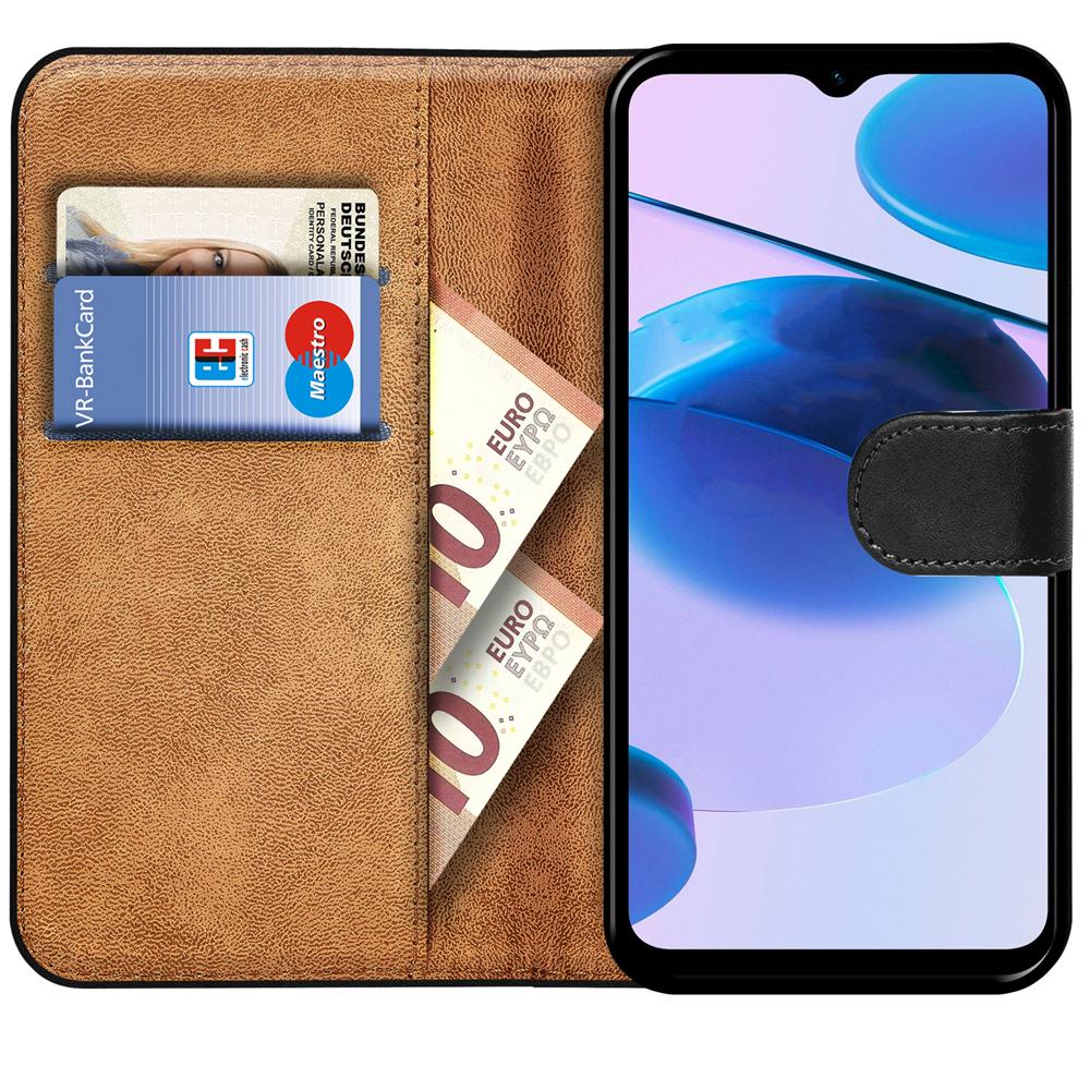 Basic Wallet für Realme C35 in Schwarz