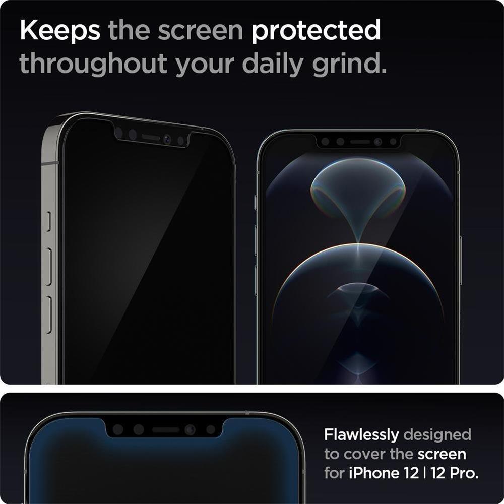 Spigen Glas 2in1 für Apple iPhone 12 / 12 Pro