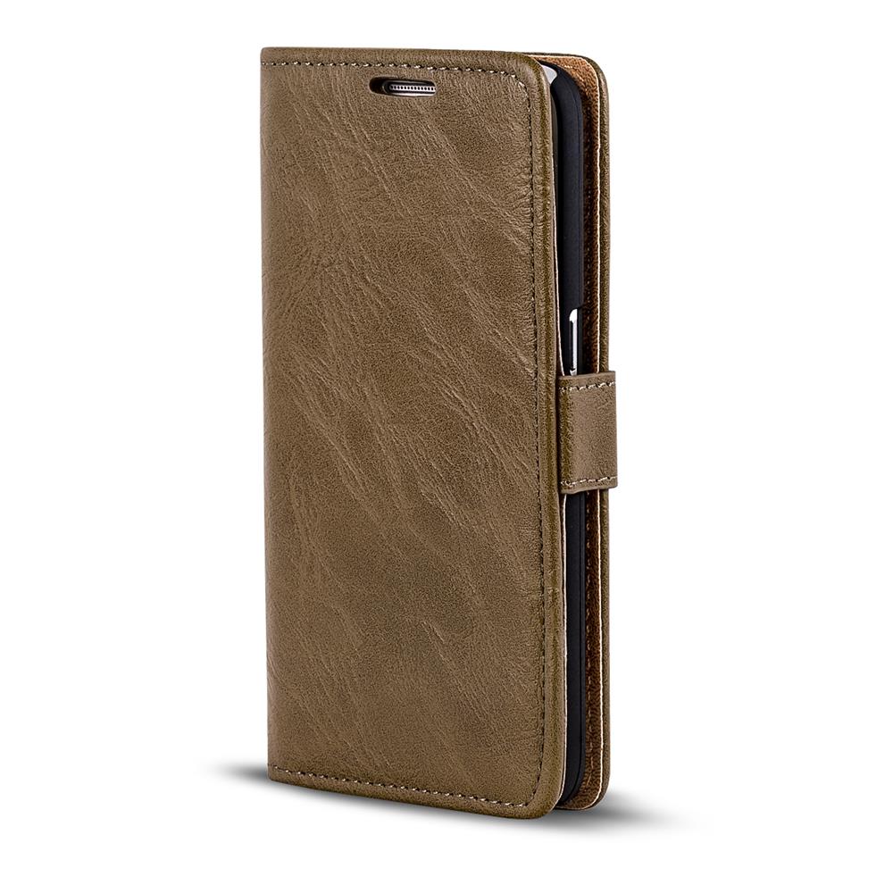 Retro Wallet für Samsung Galaxy S7 in Mocca