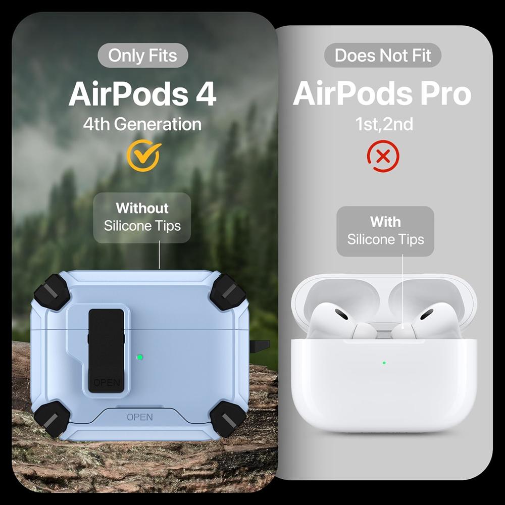 AirPods Defender für AirPods 4 in Baby Blau