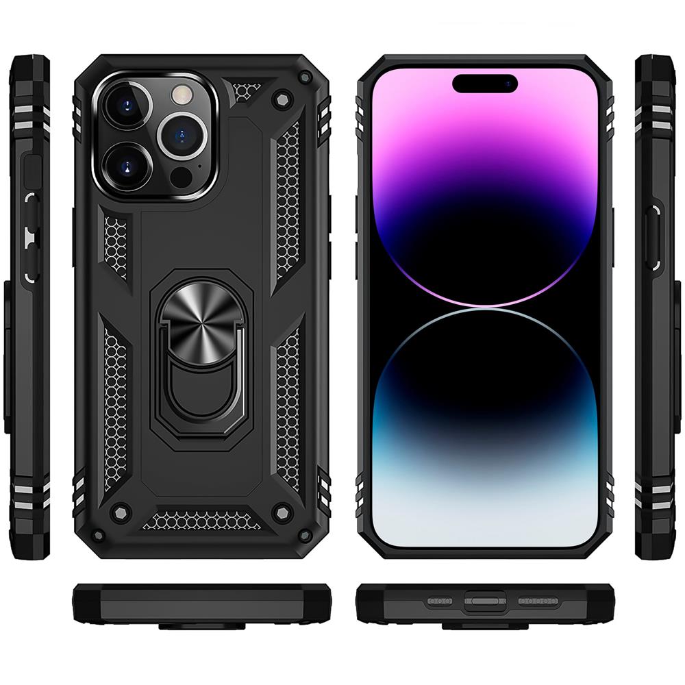 Army Case für Apple iPhone 15 Pro Max in Schwarz