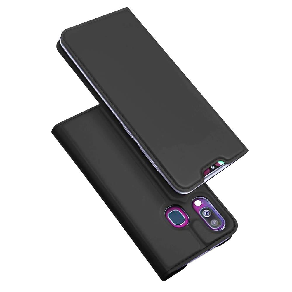 Electroplated Flip für Samsung Galaxy A40 in Schwarz