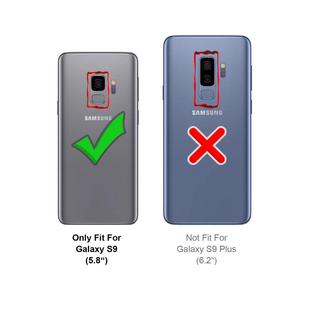Textil Wallet für Samsung Galaxy S9 in Pink