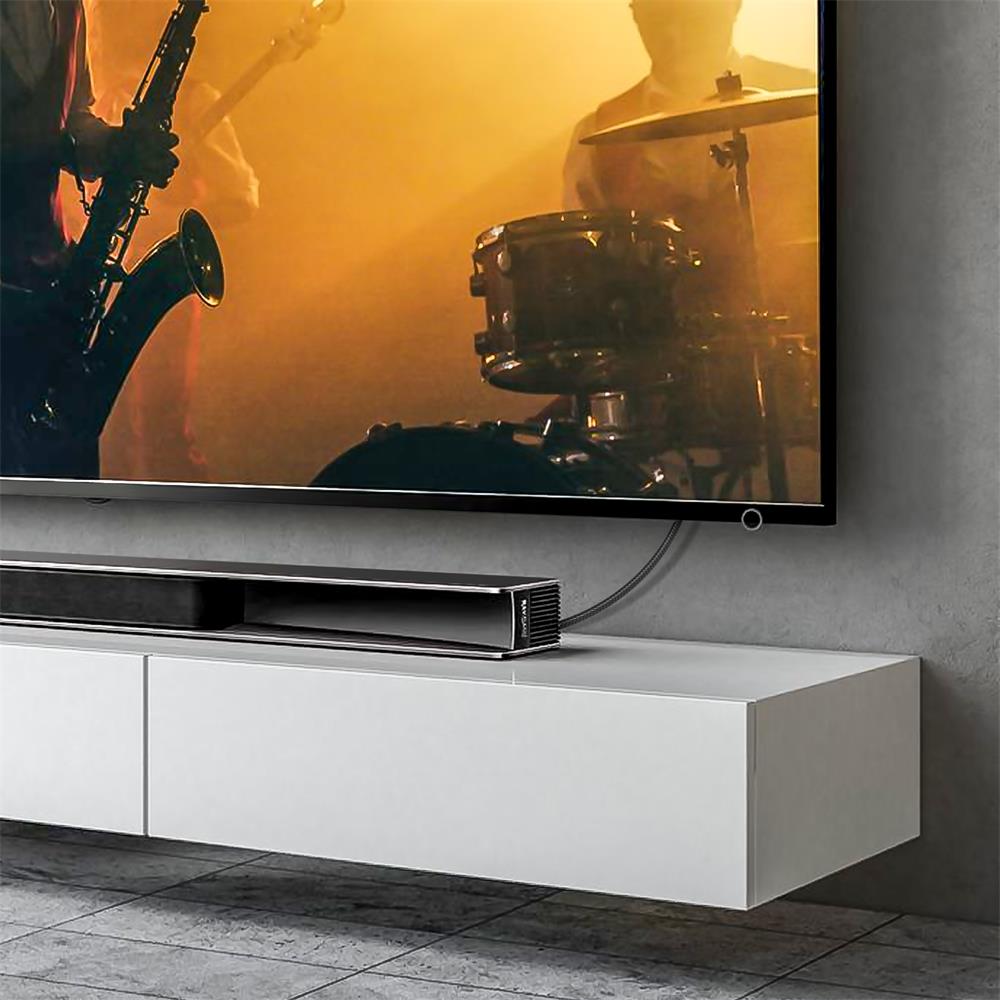 Toslink Kabel Nylon DTS - TLK-66F - 7.5M in Schwarz