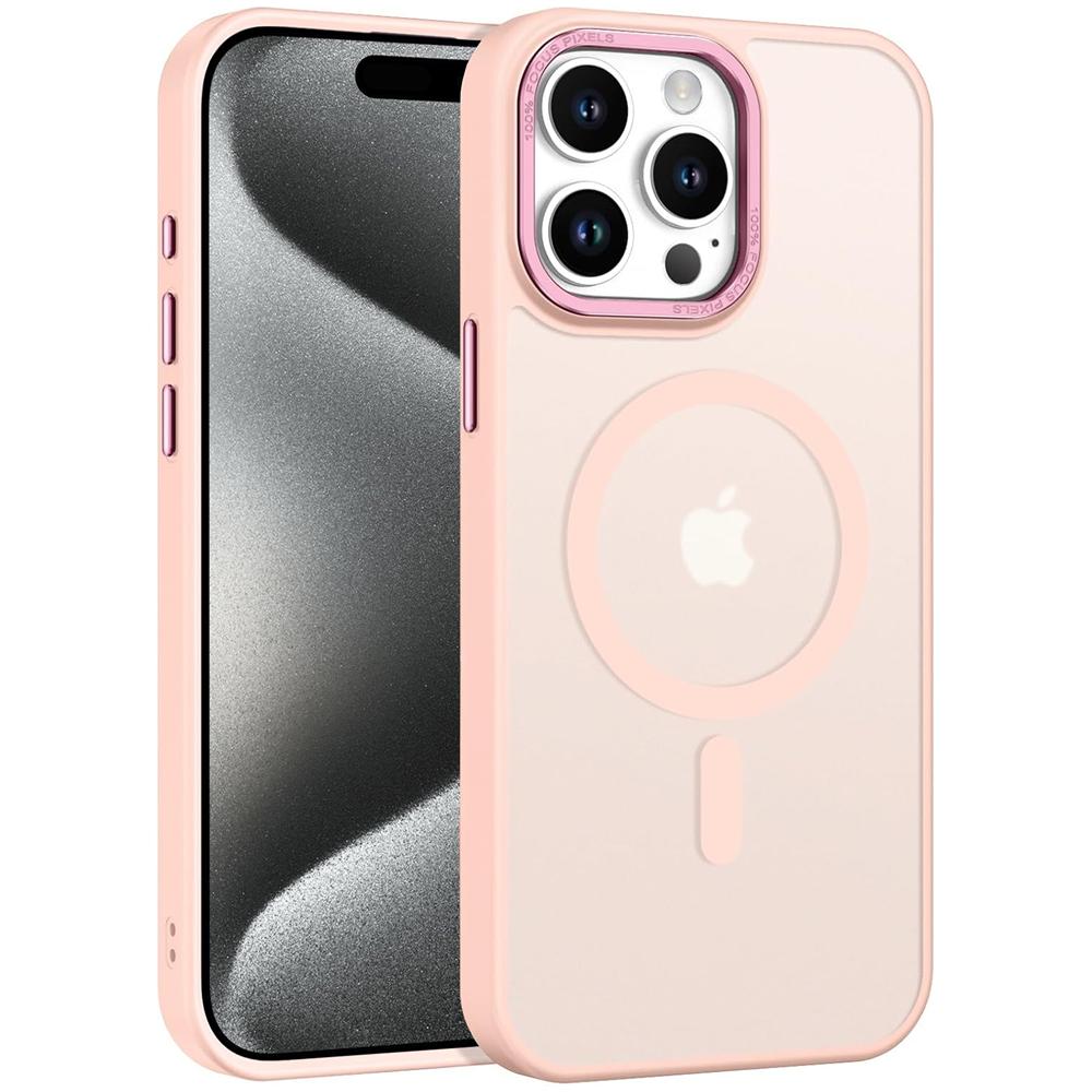 Frame Case für Apple iPhone 15 Pro Max in Rosa
