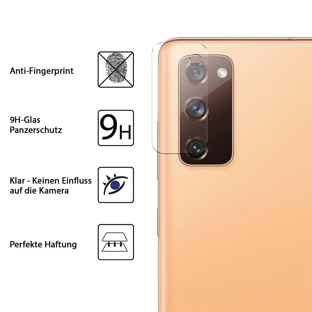 4in1 Glas Set für Samsung Galaxy S20 FE