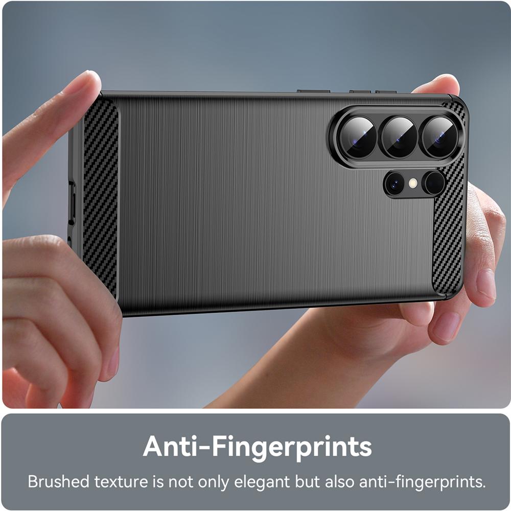 Carbon Brush TPU für Samsung Galaxy S26 Ultra in Schwarz