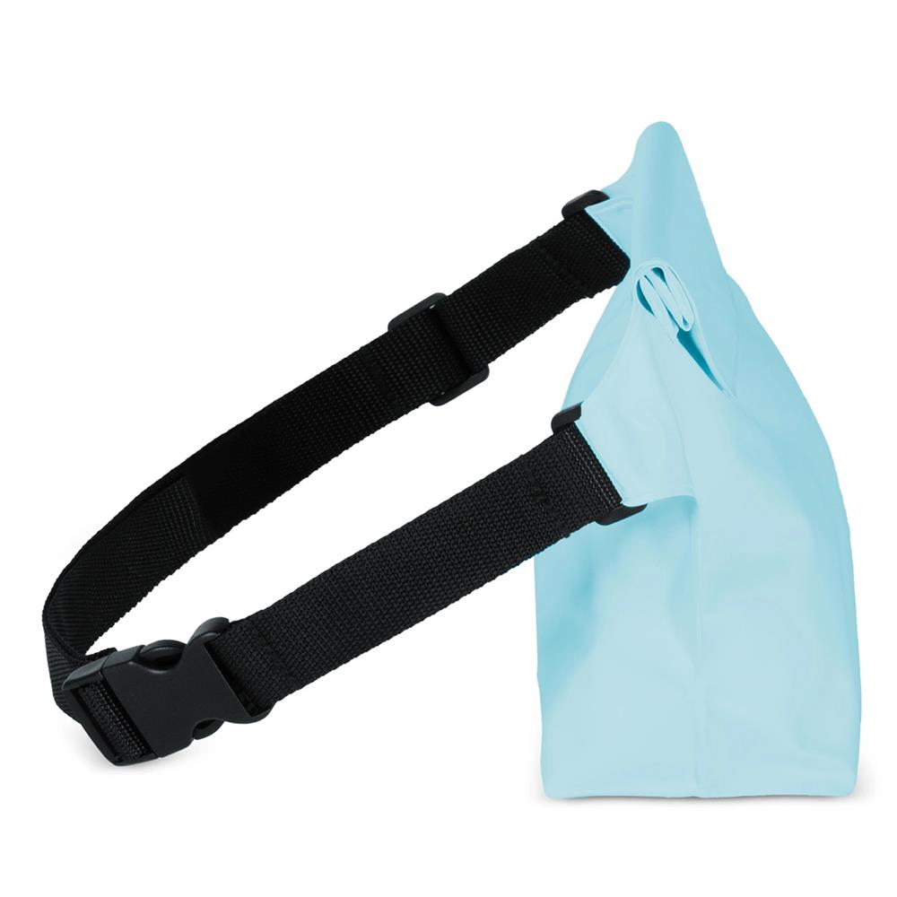 Wasserdichte PVC-Tasche / Hüfttasche in Hellblau