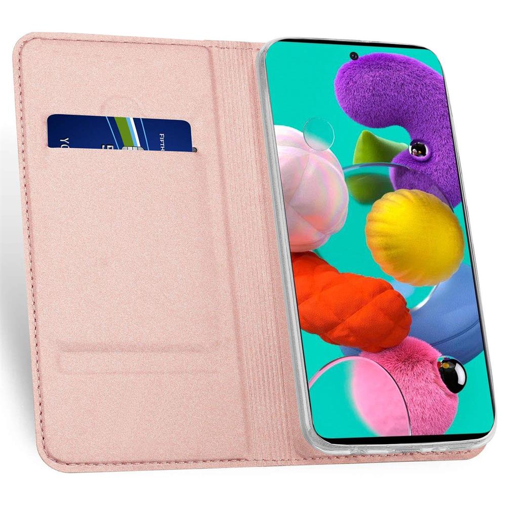 Electroplated Flip für Samsung Galaxy A71 in Rosegold