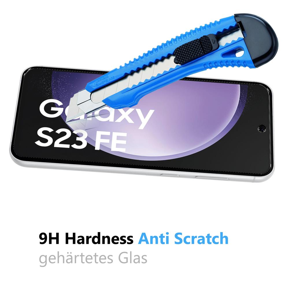 4in1 Glas Set für Samsung Galaxy S23 FE