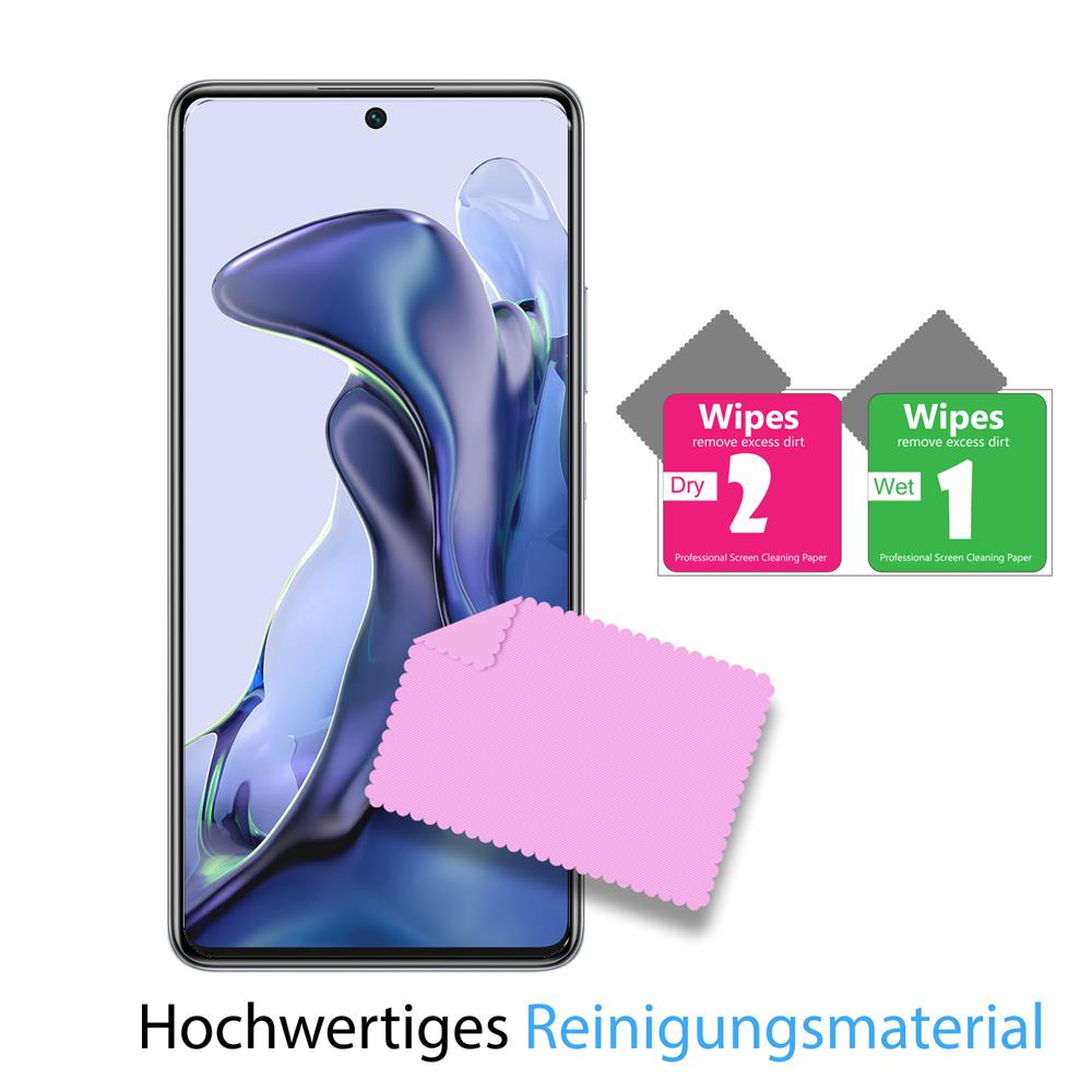 4in1 Glas Set für Xiaomi Mi 11T / Mi 11T Pro