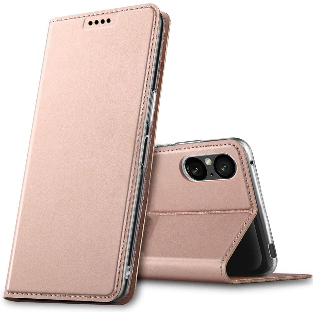 Electroplated Flip für Sony Xperia 5 V in Rosegold