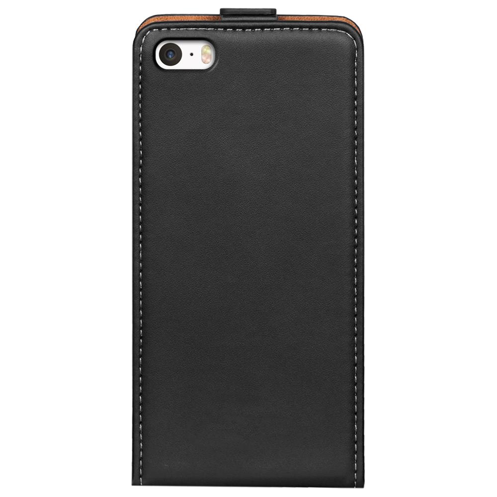 Basic Flip für Apple iPhone 5 / 5S / SE in Schwarz
