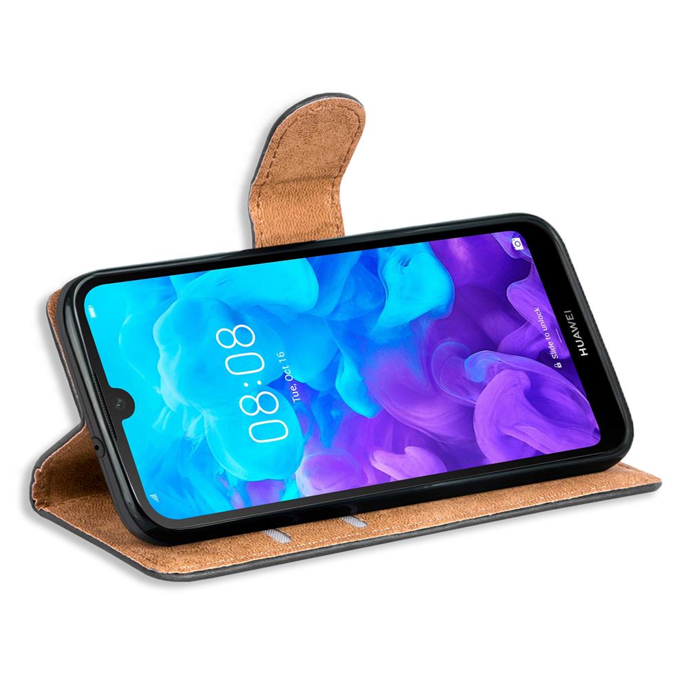 Basic Wallet für Huawei Y5 2019 in Schwarz