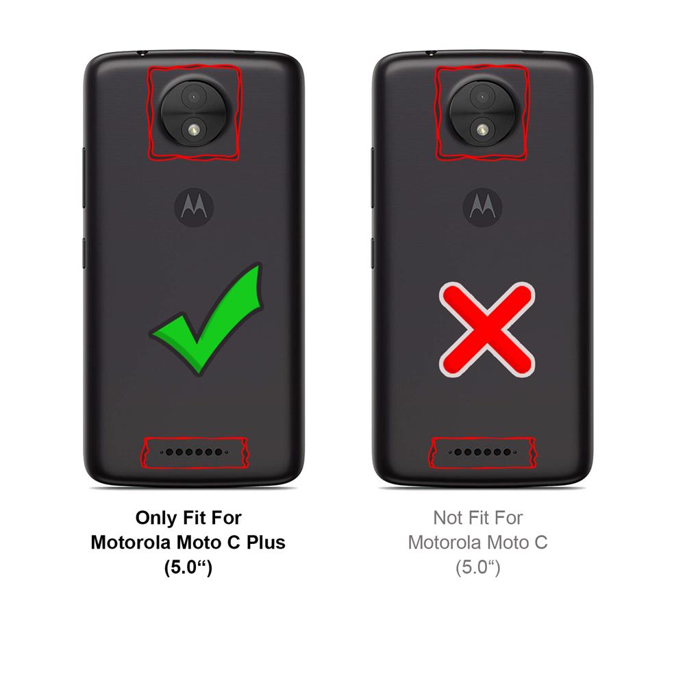 Carbon Brush TPU für Motorola Moto C Plus in Schwarz