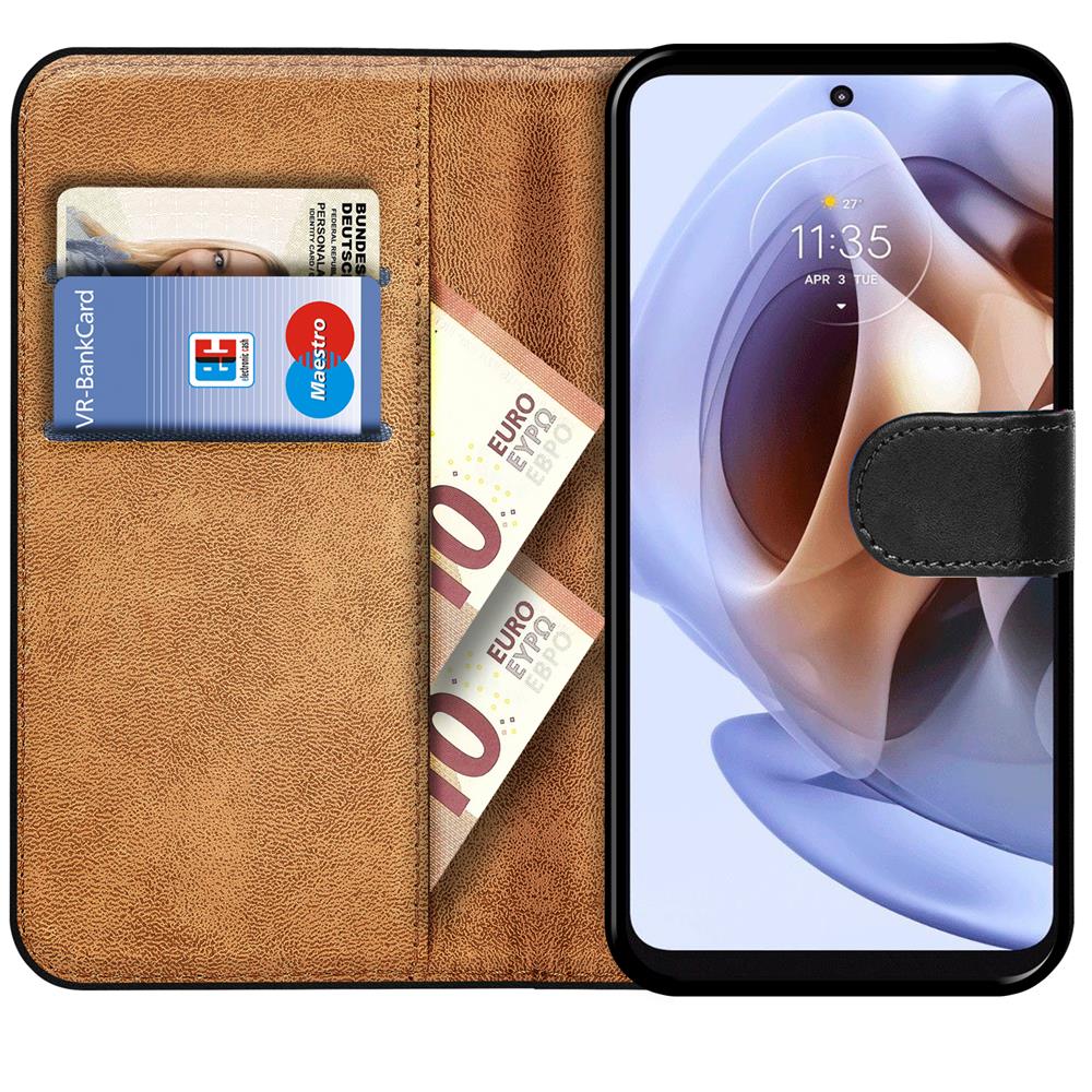 Basic Wallet für Motorola Moto G71 5G in Schwarz