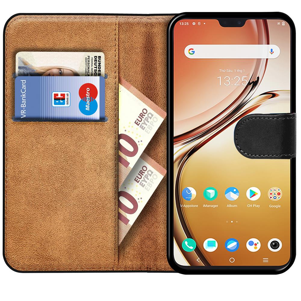 Basic Wallet für Vivo V23 5G in Schwarz