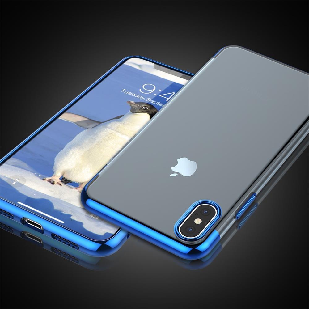 Zero Edge Color für Apple iPhone XS Max in Blau
