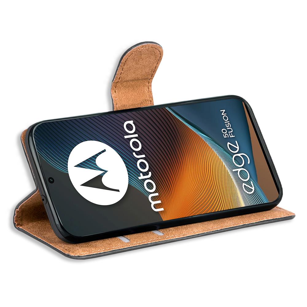 Basic Wallet für Motorola Edge 50 Fusion in Schwarz
