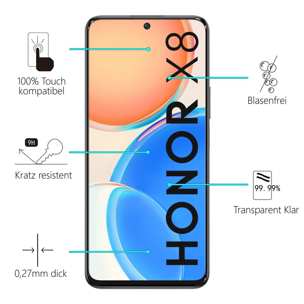 Glas 2in1 für Honor X8