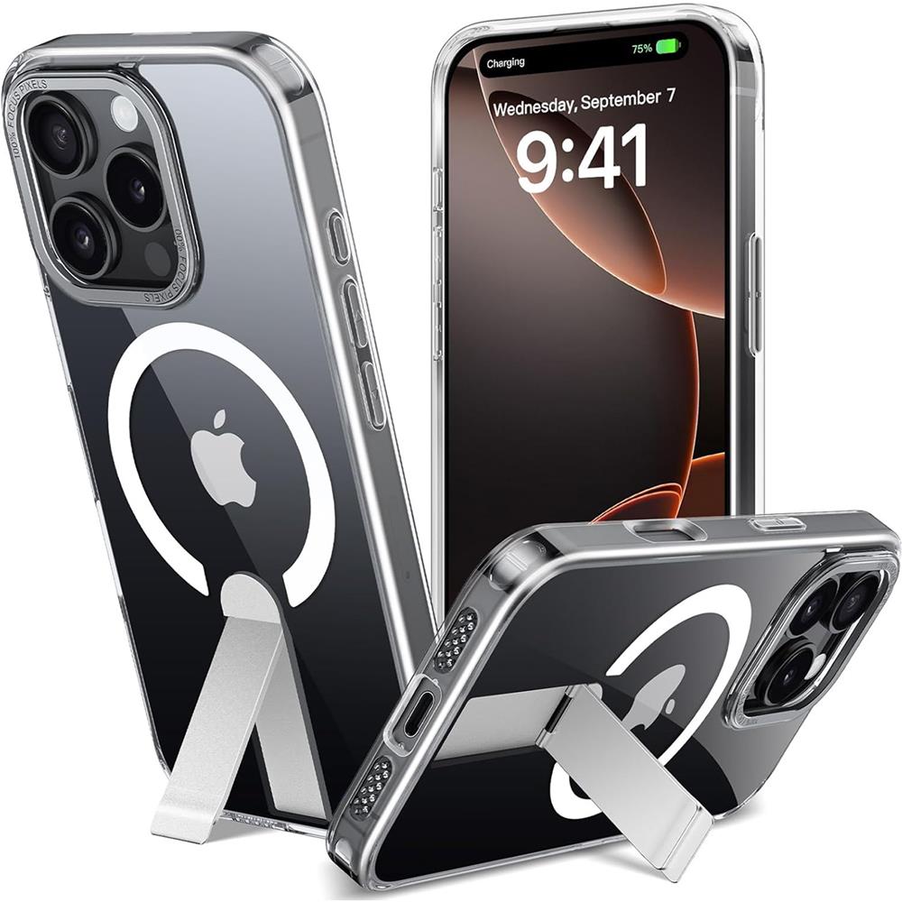 Kickstand TPU für iPhone 16e in Transparent