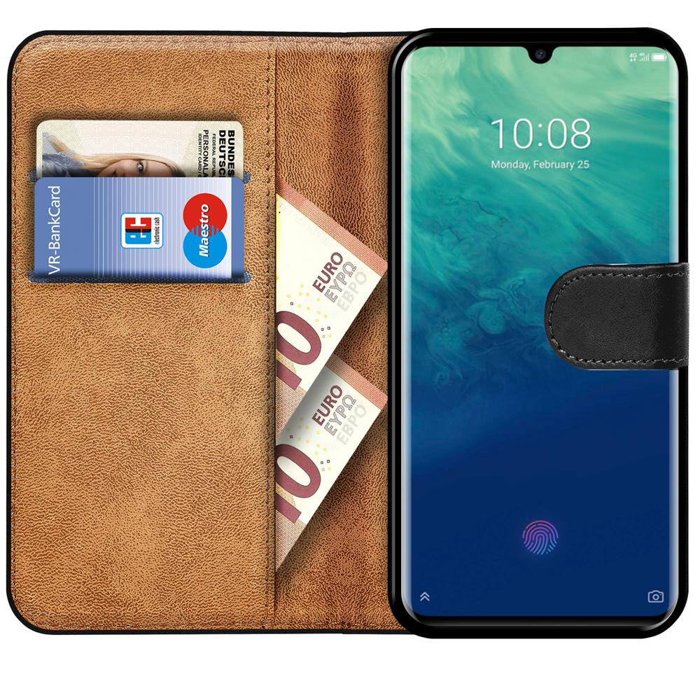 Basic Wallet für ZTE Axon 10 Pro in Schwarz