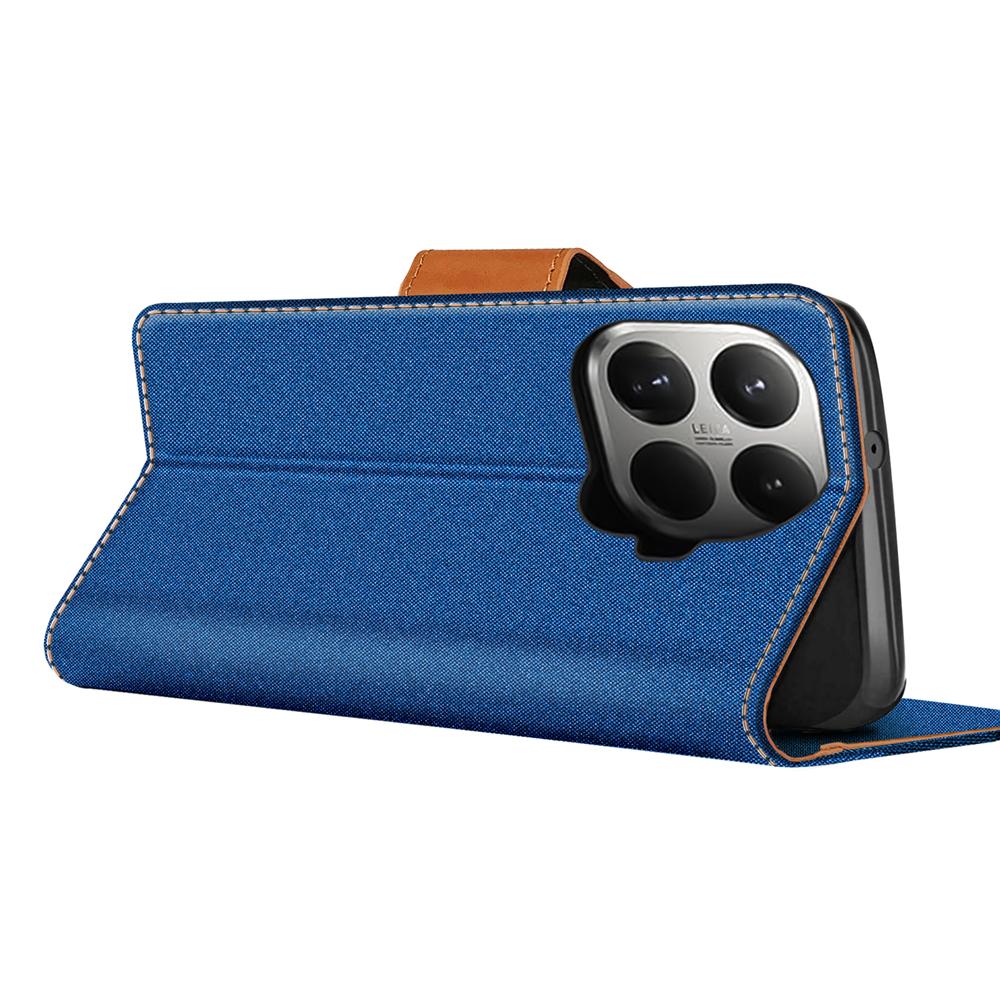 Textil Wallet für Xiaomi 15T Pro in Blau