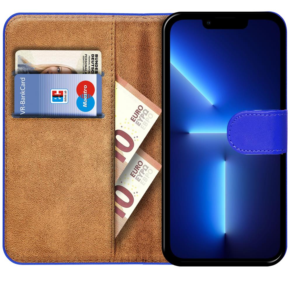 Basic Wallet für Apple iPhone 13 Pro Max in Blau