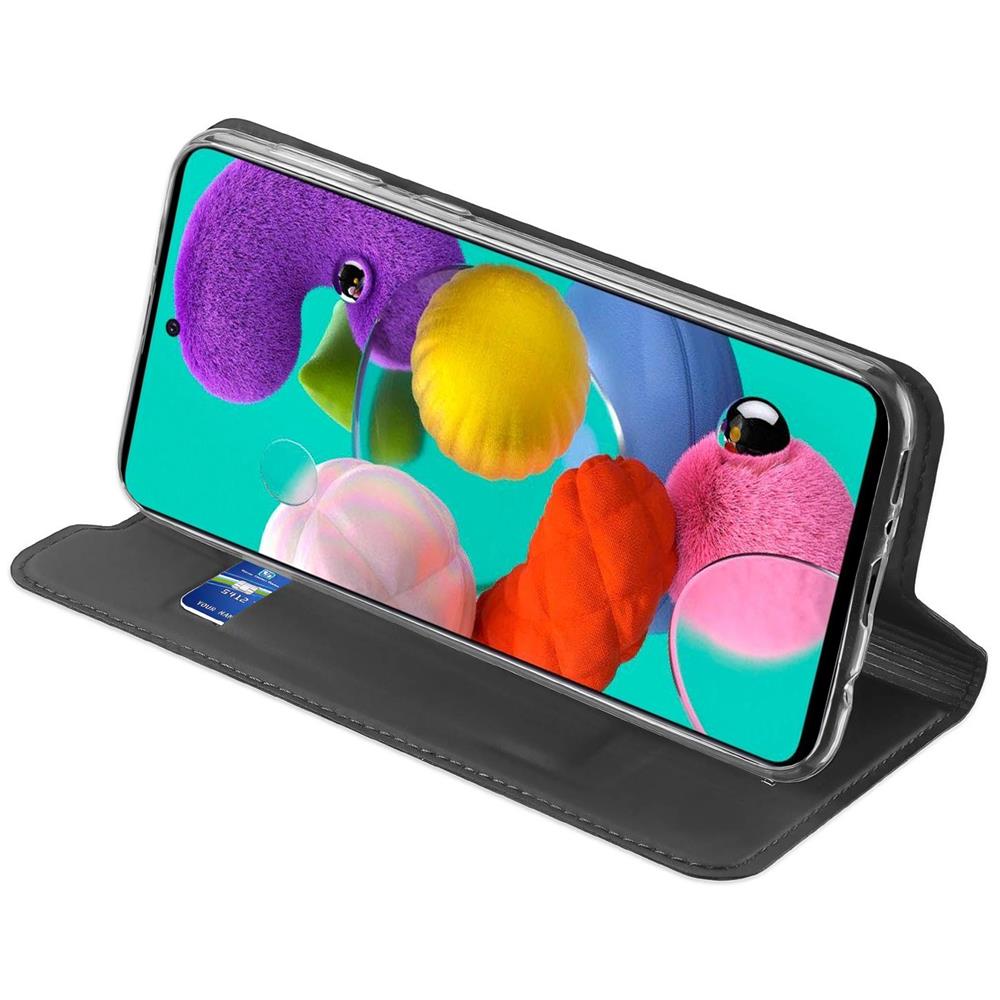Electroplated Flip für Samsung Galaxy A71 in Schwarz