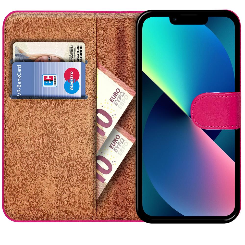 Basic Wallet für Apple iPhone 14 Plus in Pink