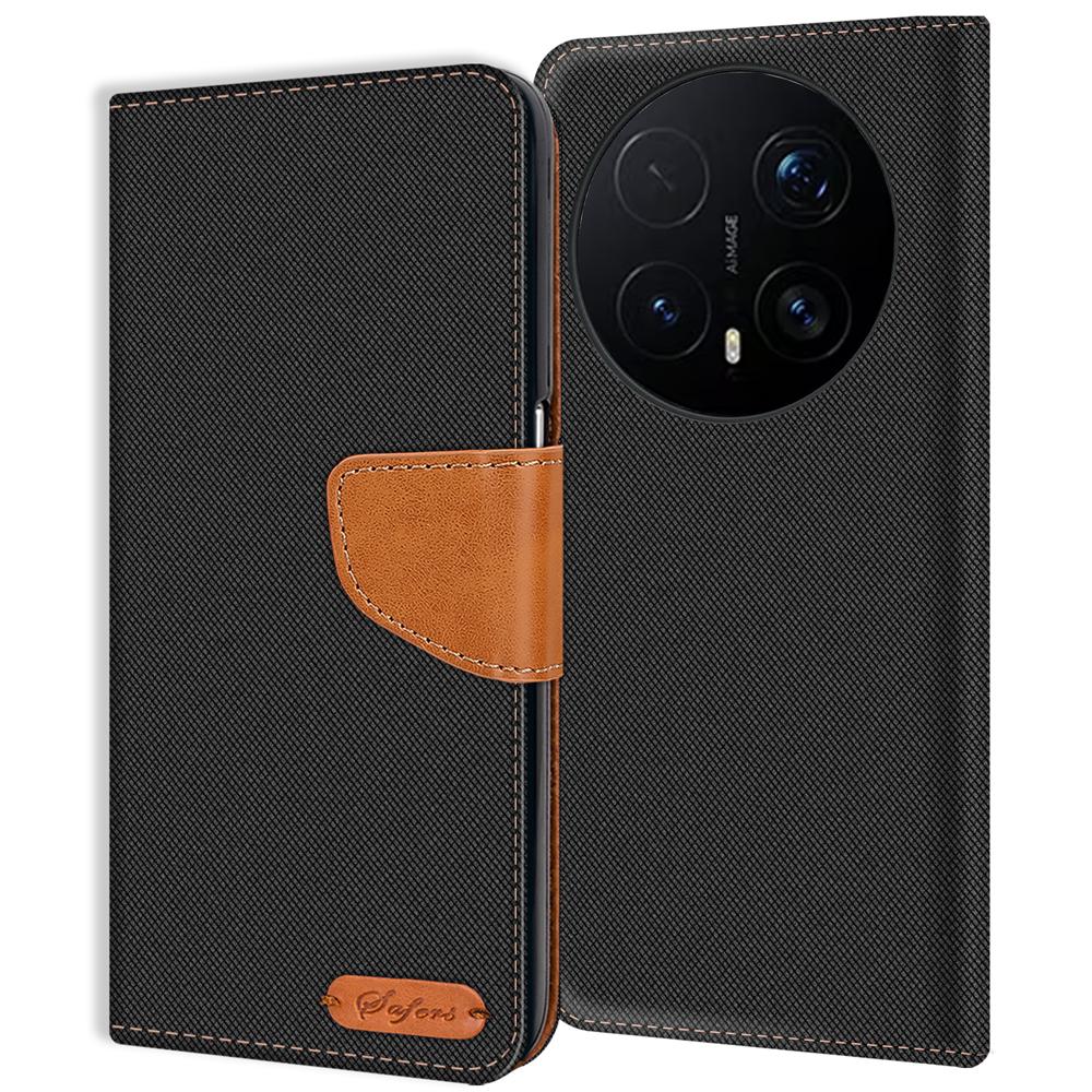 Textil Wallet für Honor Magic 8 Pro in Schwarz