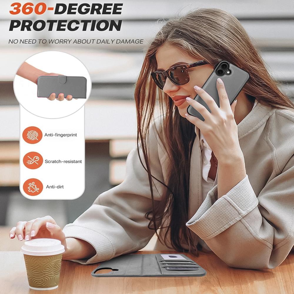 Magnetic Wallet für Apple iPhone 17 in Grau