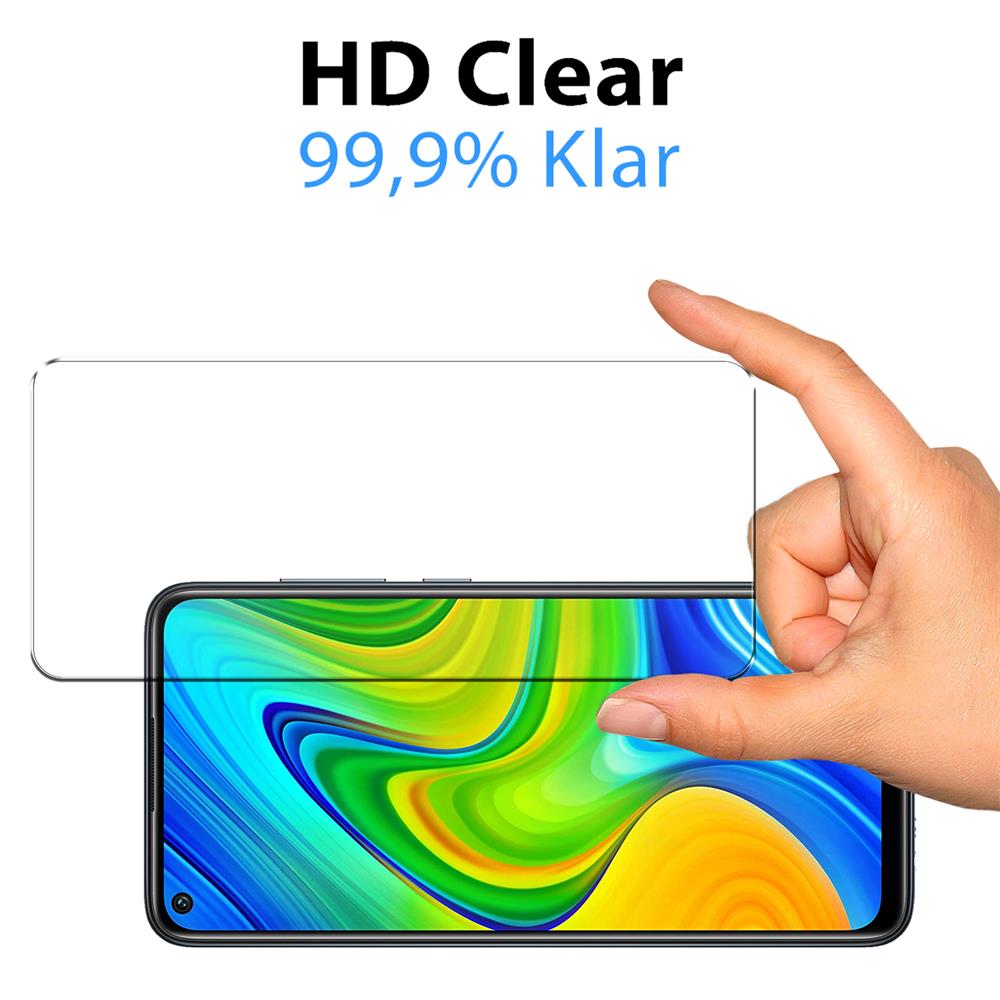 Glas 2in1 für Xiaomi Redmi Note 9