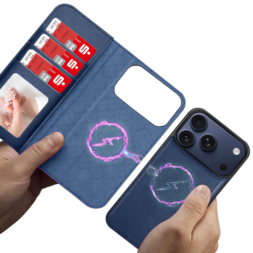 Magnetic Wallet für Apple iPhone 17 Pro Max in Blau