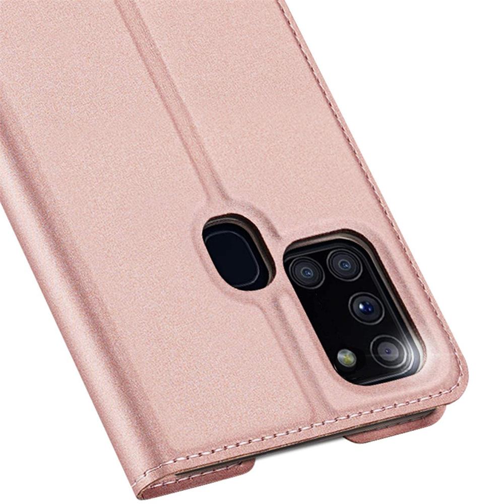 Electroplated Flip für Samsung Galaxy A21s in Rosegold