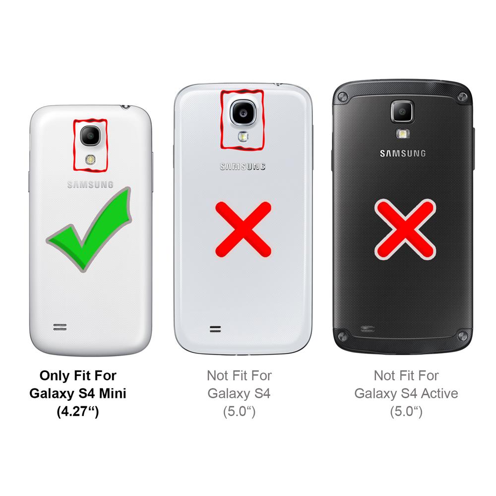 Basic Wallet für Samsung Galaxy S4 Mini in Schwarz