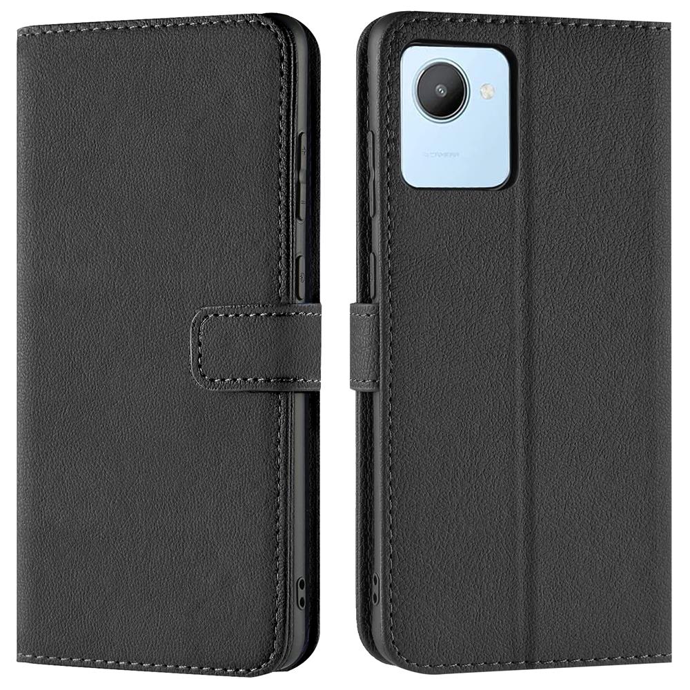 Basic Wallet für Realme C30 in Schwarz