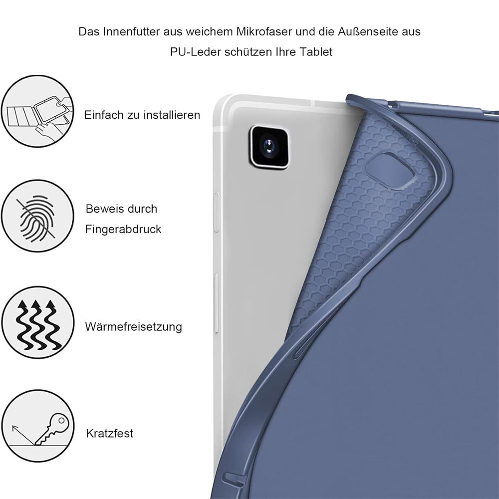 Smart Cover für Samsung Galaxy Tab S10 FE Plus in Grau / Blau