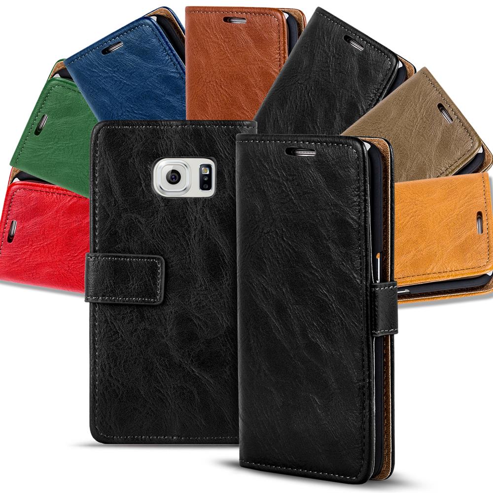 Retro Wallet für Samsung Galaxy S6 Edge