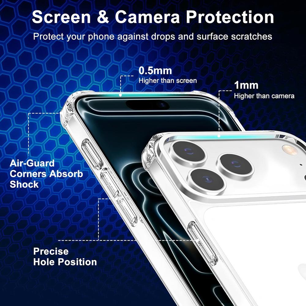 Rugged TPU für Apple iPhone 17 Pro Max in Transparent