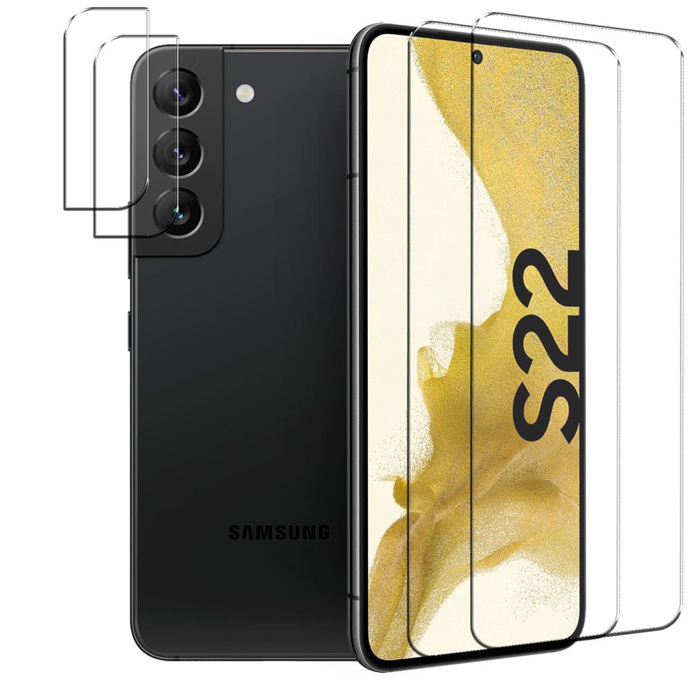 4in1 Glas Set für Samsung Galaxy S22