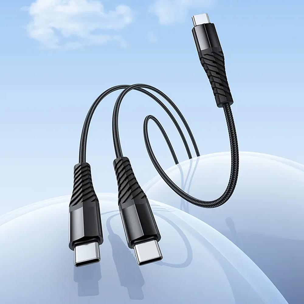 Hoco USB Kabel - X123 2in1 USB-C auf 2x USB-C 1 Meter