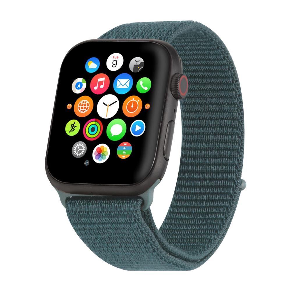 Fitnessarmband Nylon für Apple Watch 1-9 - 42/44/45 in Grün