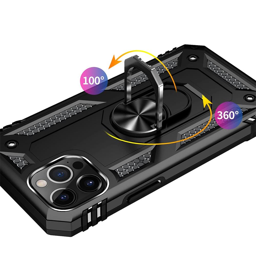 Army Case für Apple iPhone 15 Pro Max in Schwarz