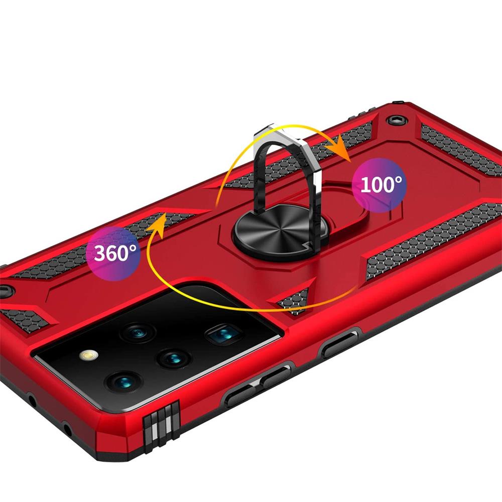 Army Case für Samsung Galaxy S21 Ultra in Rot
