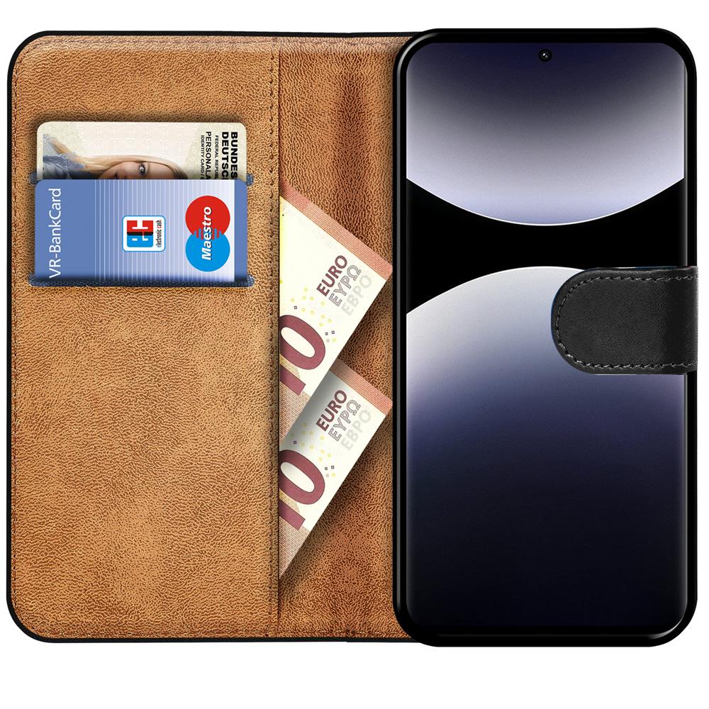 Basic Wallet für Xiaomi Redmi Note 14 Pro 4G in Schwarz