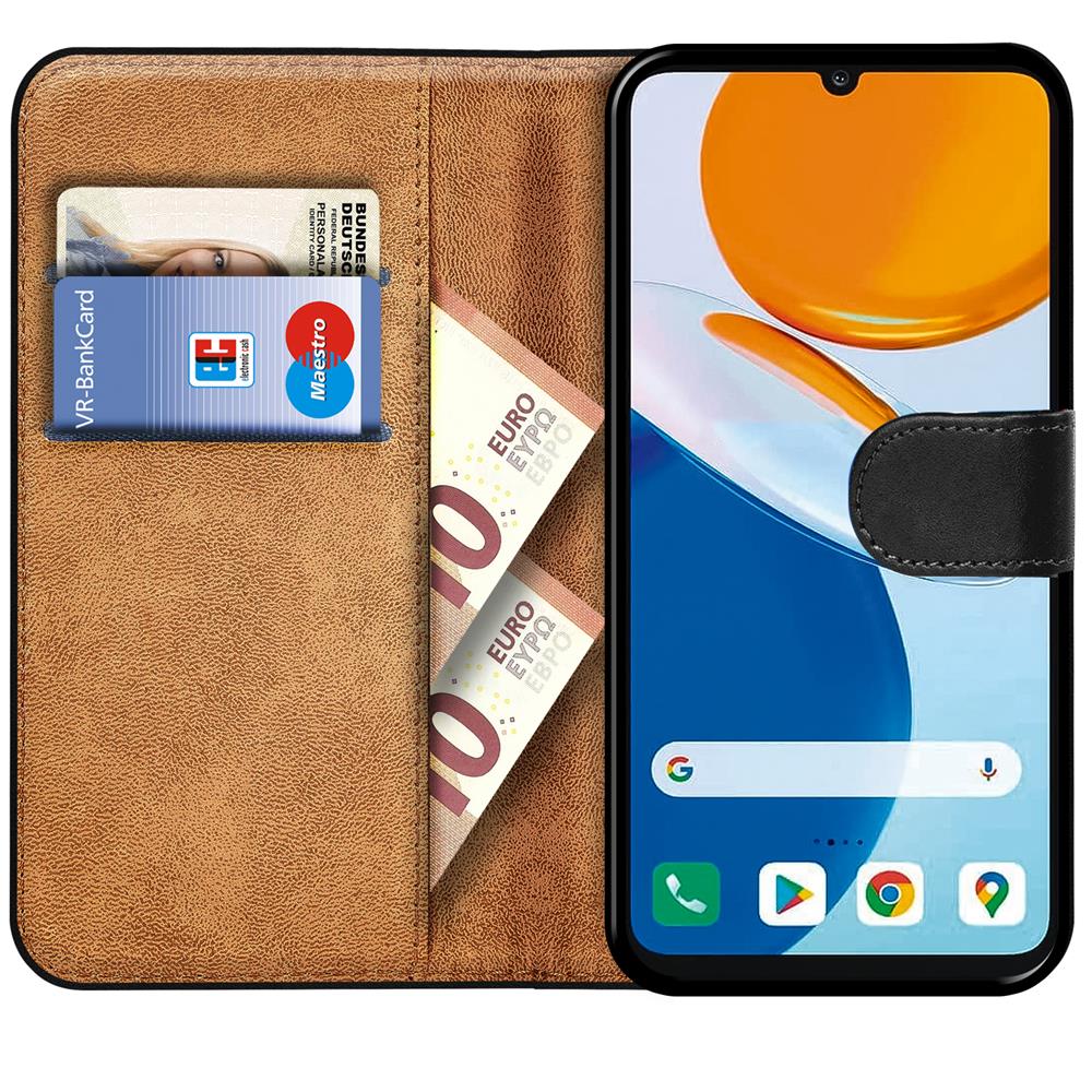 Basic Wallet für Honor X8 in Schwarz