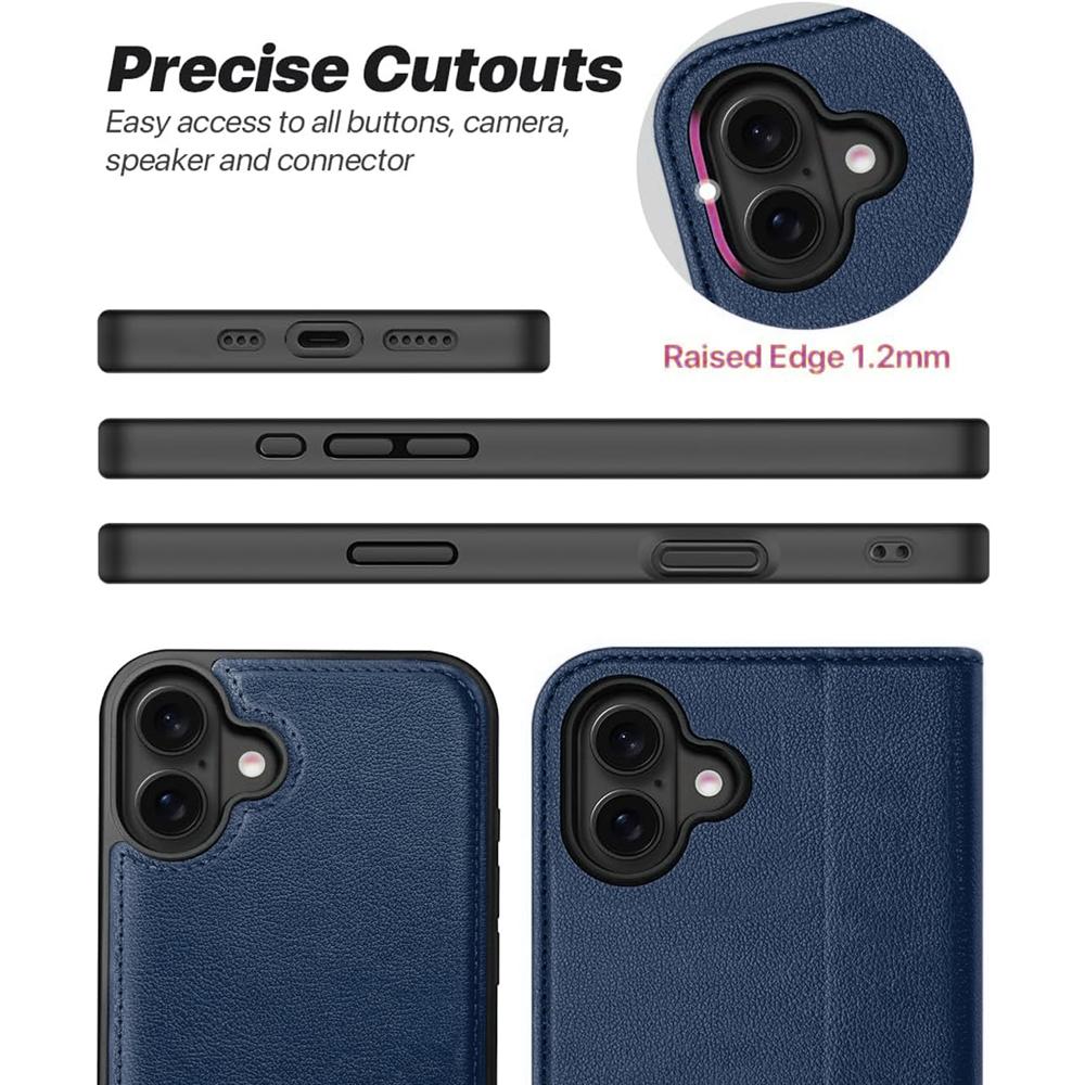 Magnetic Wallet für Apple iPhone 17e in Blau